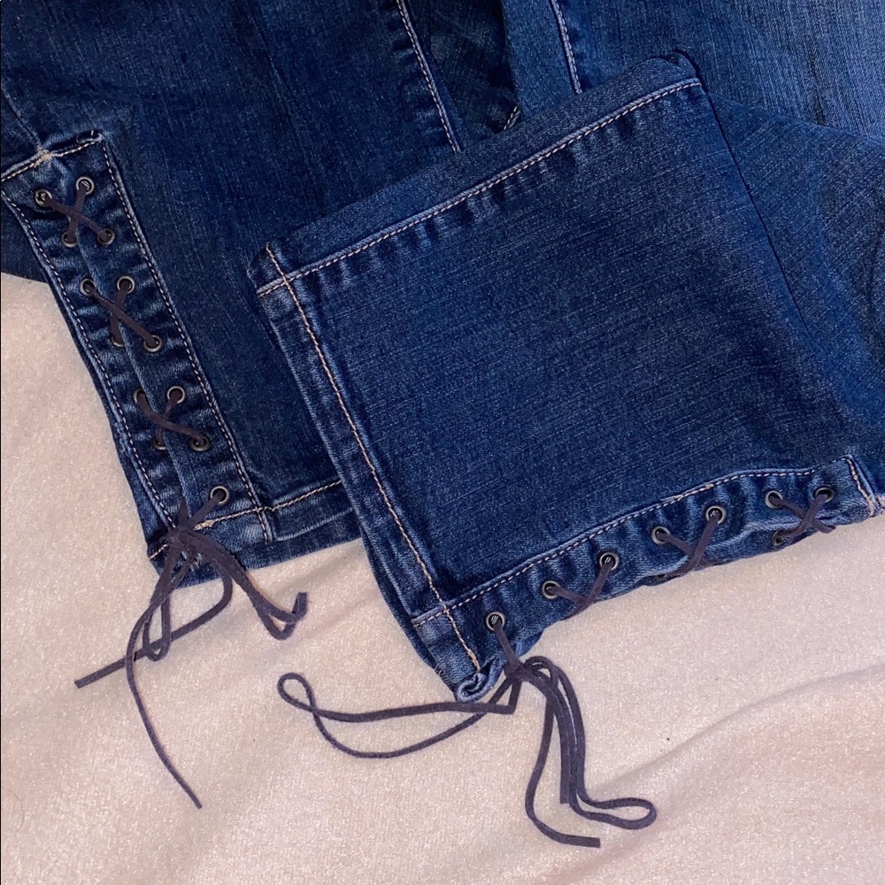 Maurices Dark Blue Capri Jeans - Picture 4 of 5